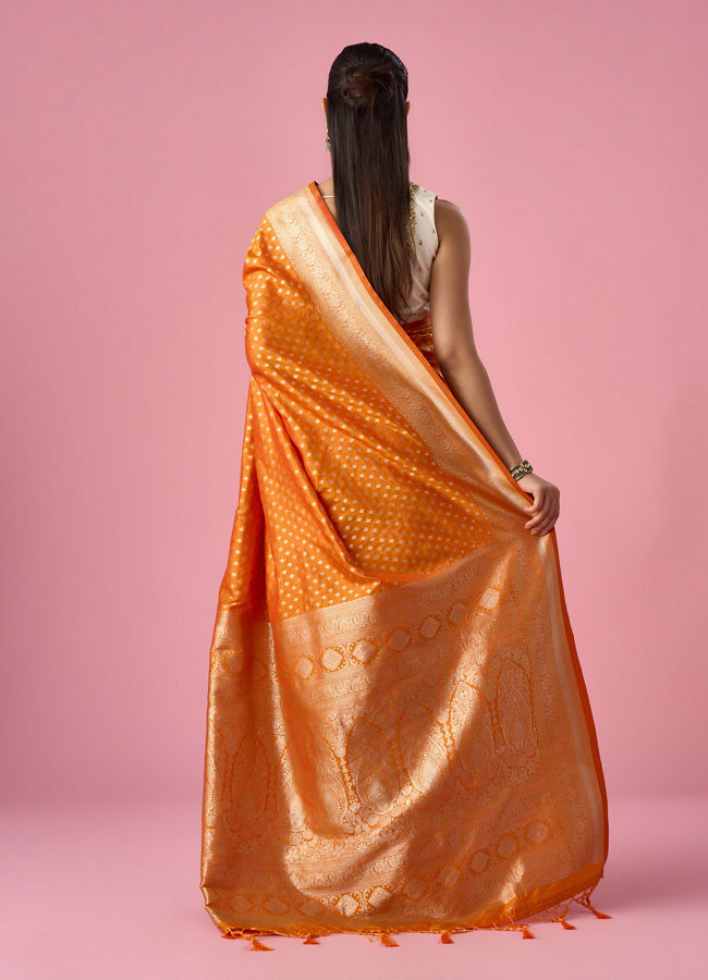 Mohey Women Yellow Art Silk Saree with Weave
