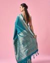 Mohey Women Green Art Silk Saree with Weave