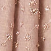 Fawn Chiffon Saree with Hand Embroidery