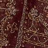 Wine Art Silk Banarasi Saree with Hand Embroidery