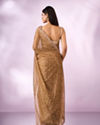 Mohey Women Green Net Saree with Cutdana Work