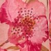 Pink Organza Saree with Floral Print