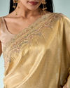 Mohey Women Cream Silk Saree with Cutdana and Sequin Work