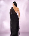 Mohey Women Purple Organza Saree with Print and Stone Work