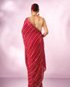 Mohey Women Pink Organza Saree with Cutdana Work