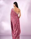 Mohey Women Dusty Pink Art Silk Saree with Stone Work