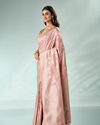 Mohey Women Light Pink Silk Saree with Weave