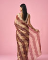 Mohey Women Maroon Organza Saree with Cutdana Work