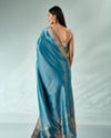 Mohey Women Green Silk Banarasi Saree with Hand Embroidery