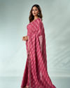 Mohey Women Pink Art Silk Saree with Stone Work