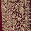 Wine Art Silk Saree with Stone Work