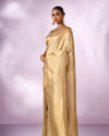 Mohey Women Cream Silk Banarasi Saree with Weave Design