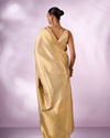 Mohey Women Cream Silk Banarasi Saree with Weave Design
