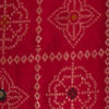 Red Silk Banarasi Saree with Mirror Work