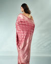 Mohey Women Dusty Pink Silk Saree with Weave Design