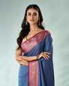 Mohey Women Yellow Silk Saree with Weave Design