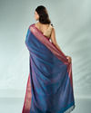 Mohey Women Yellow Silk Saree with Weave Design