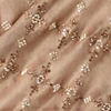 Peach Organza Saree with Stone Work