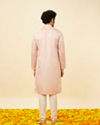 Manyavar Men Rose Pink Classic Kurta Set