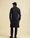 Manyavar Men Blue Georgette Festive Kurta Pajama