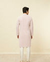 Manyavar Men Purple Chikankari Kurta Set