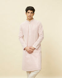 Manyavar Men Purple Chikankari Kurta Set