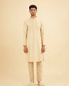 Manyavar Men Beige Delight Kurta Pajama