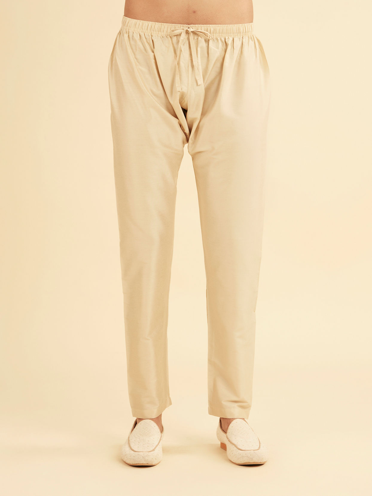 Manyavar Men Beige Delight Kurta Pajama