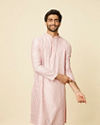 Seashell Pink Imperial Printed Kurta Set