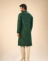 Manyavar Men Dark Green Serenity Kurta Pajama