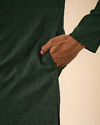 Manyavar Men Dark Green Serenity Kurta Pajama