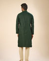 Manyavar Men Dark Green Serenity Kurta Pajama
