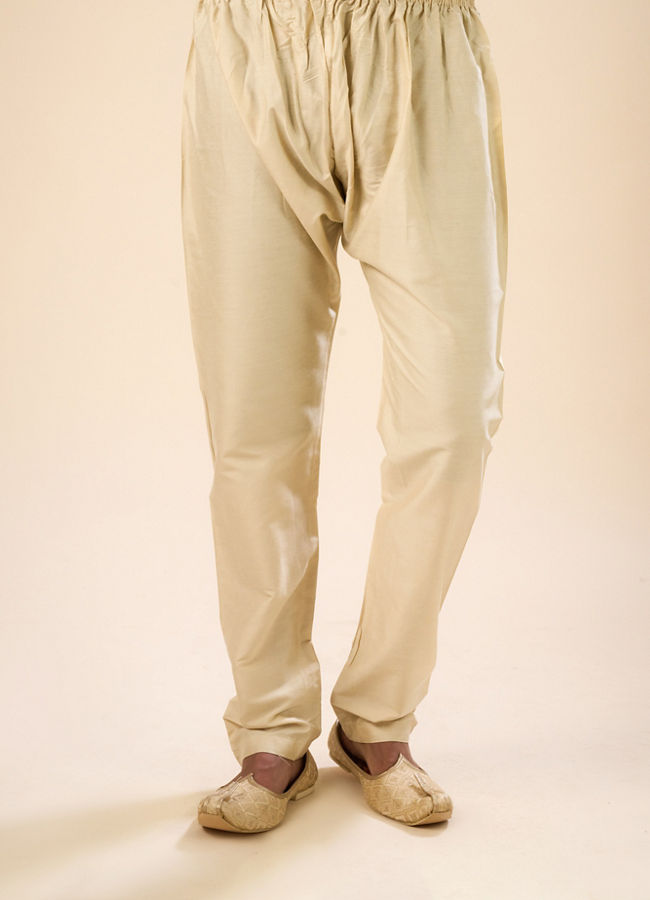 Manyavar Men Wine Elegance Kurta Pajama