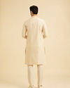 Manyavar Men Flaunting Beige Elegance Kurta Pajama