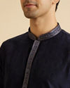 Manyavar Men Regal Dark Blue Kurta Pajama Set