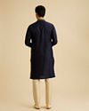 Manyavar Men Regal Dark Blue Kurta Pajama Set