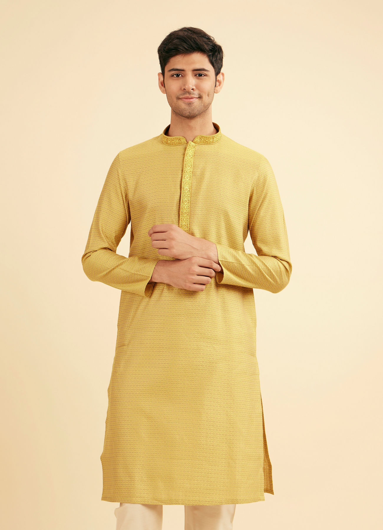 Manyavar Men Emerald Meadow Kurta Pajama