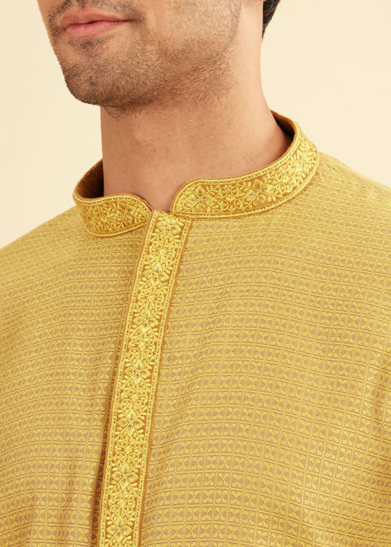 Manyavar Men Emerald Meadow Kurta Pajama