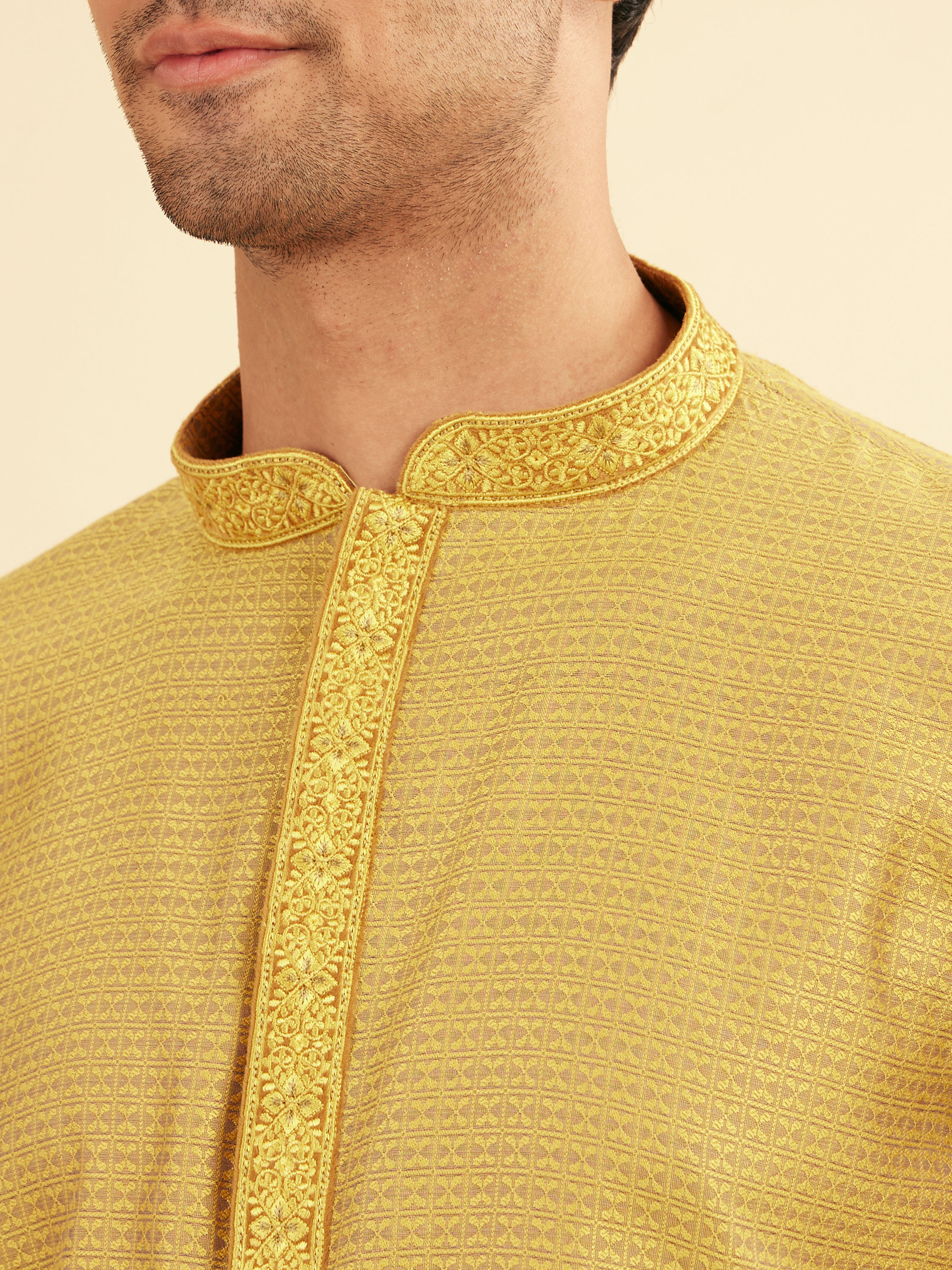 Manyavar Men Emerald Meadow Kurta Pajama