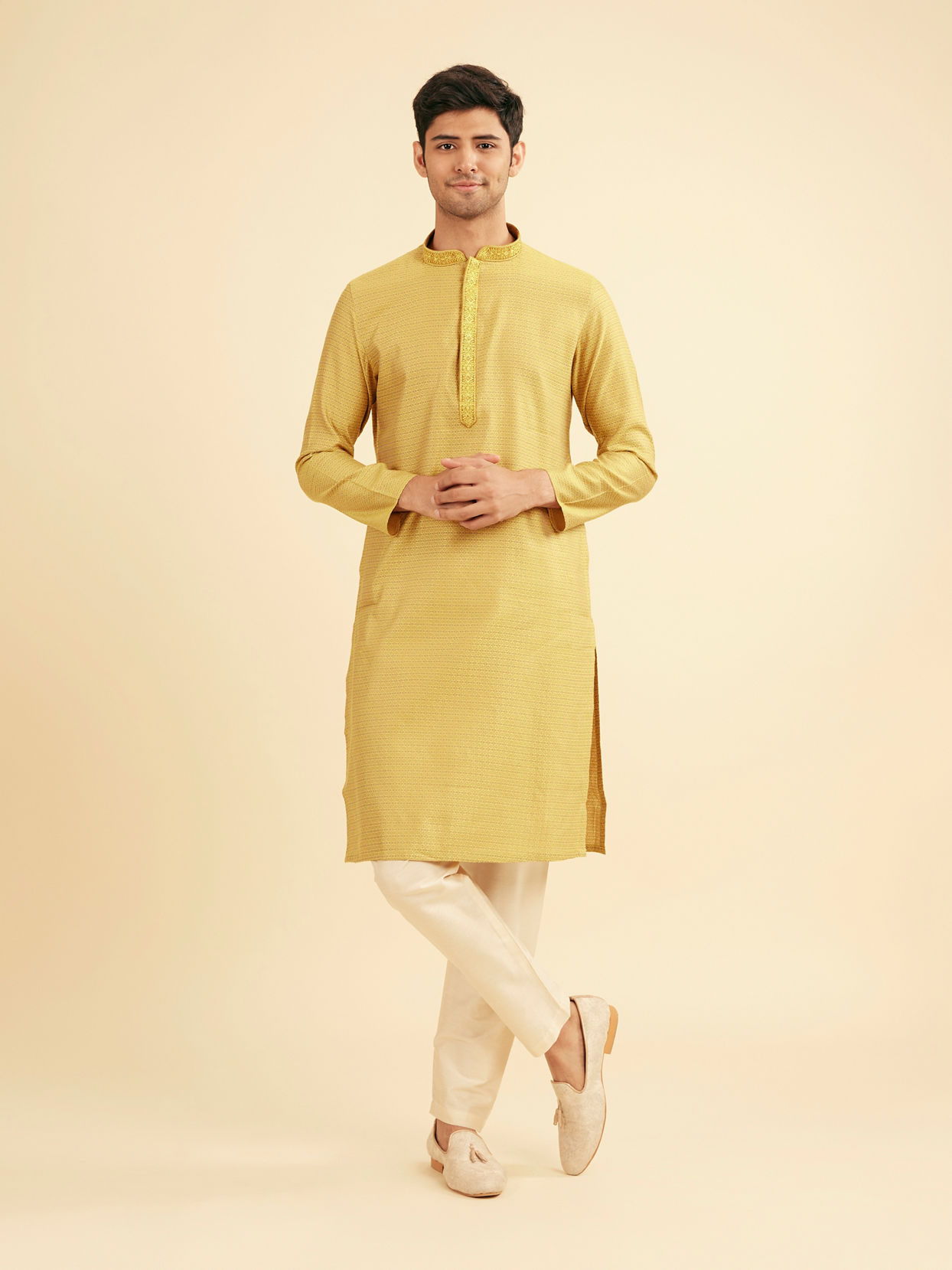 Manyavar Men Emerald Meadow Kurta Pajama