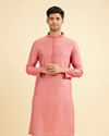 Manyavar Men Dusty Pink Charm Kurta Pajama