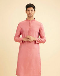 Manyavar Men Dusty Pink Charm Kurta Pajama