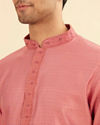 Manyavar Men Dusty Pink Charm Kurta Pajama