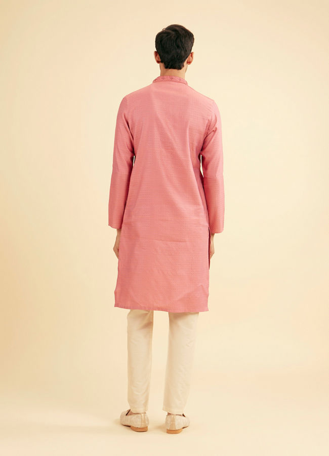 Manyavar Men Dusty Pink Charm Kurta Pajama
