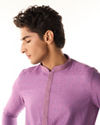 Manyavar Men Regal Purple Kurta Pajama Fiesta