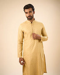 Manyavar Men Fawn Elegance Kurta Pajama
