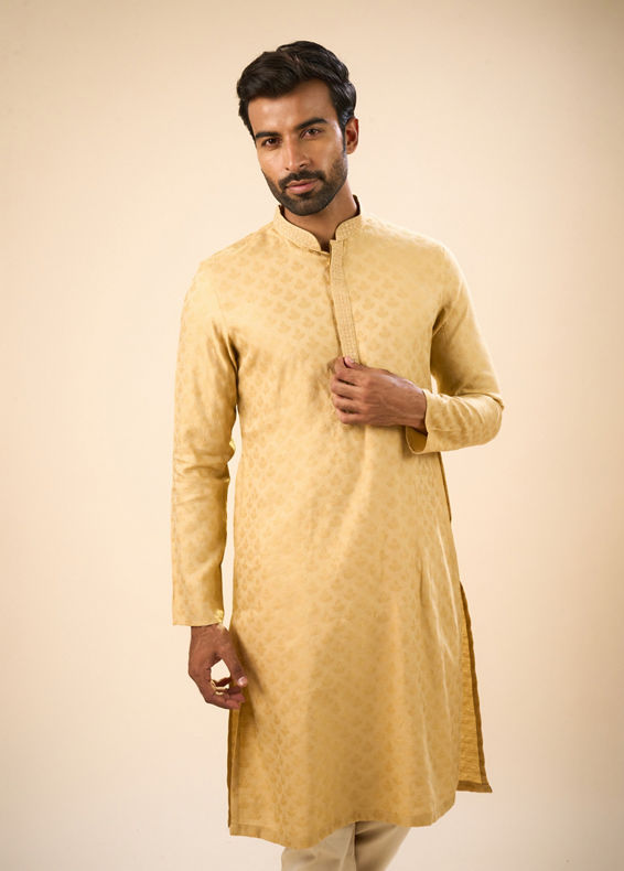 Manyavar Men Fawn Elegance Kurta Pajama