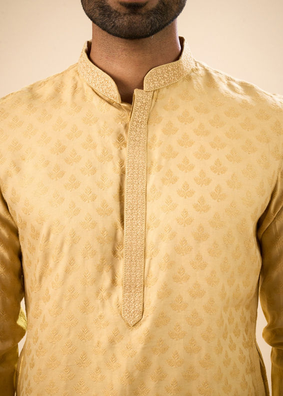 Manyavar Men Fawn Elegance Kurta Pajama