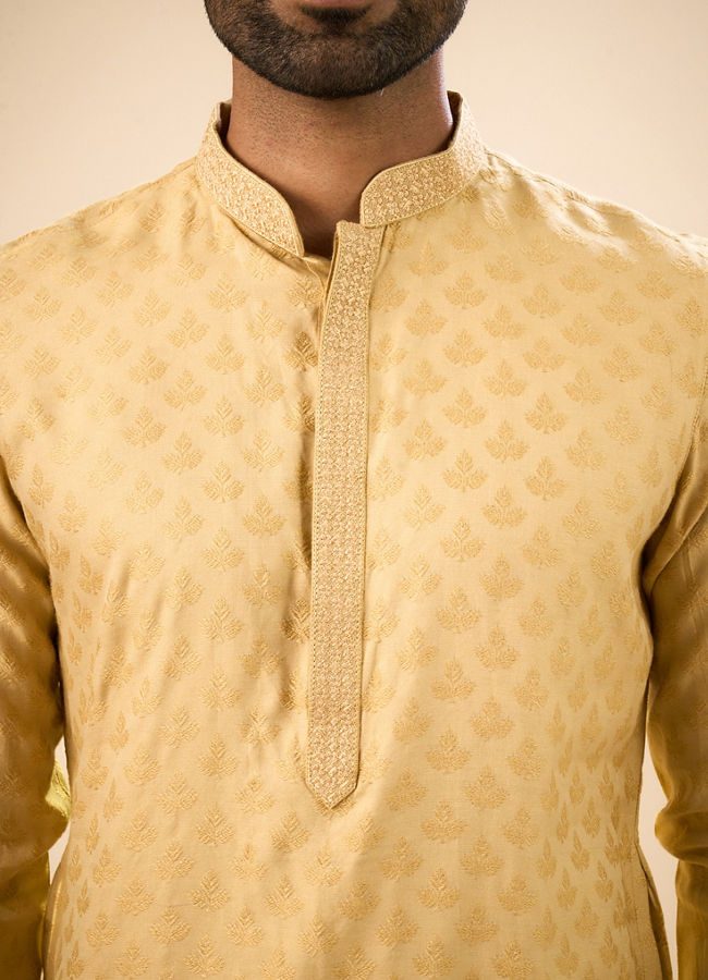 Manyavar Men Fawn Elegance Kurta Pajama