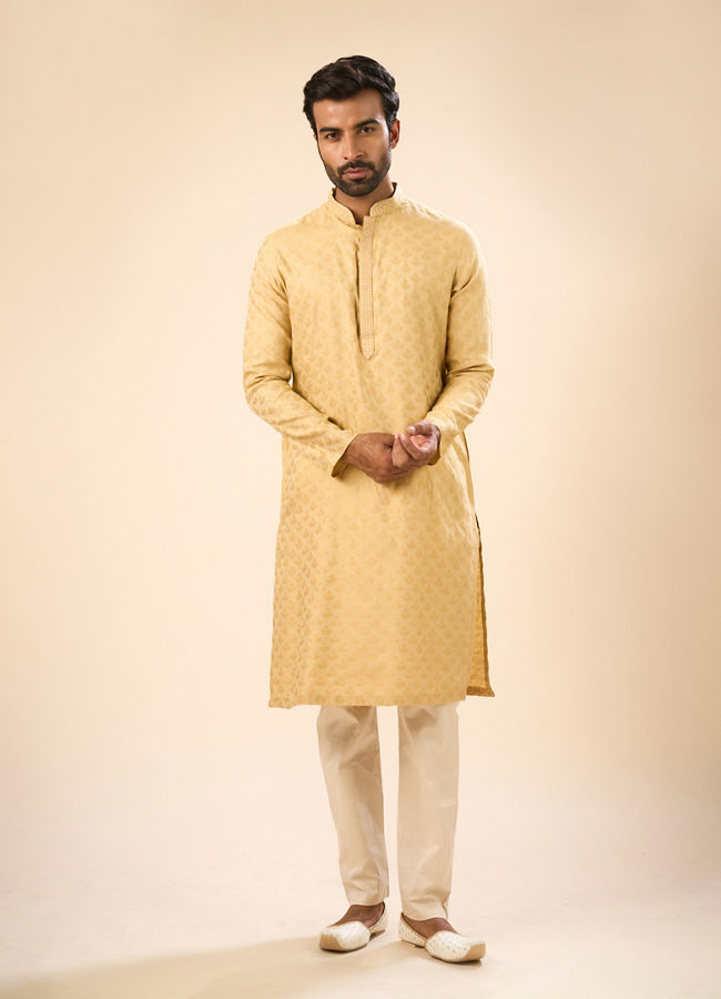 Manyavar Men Fawn Elegance Kurta Pajama